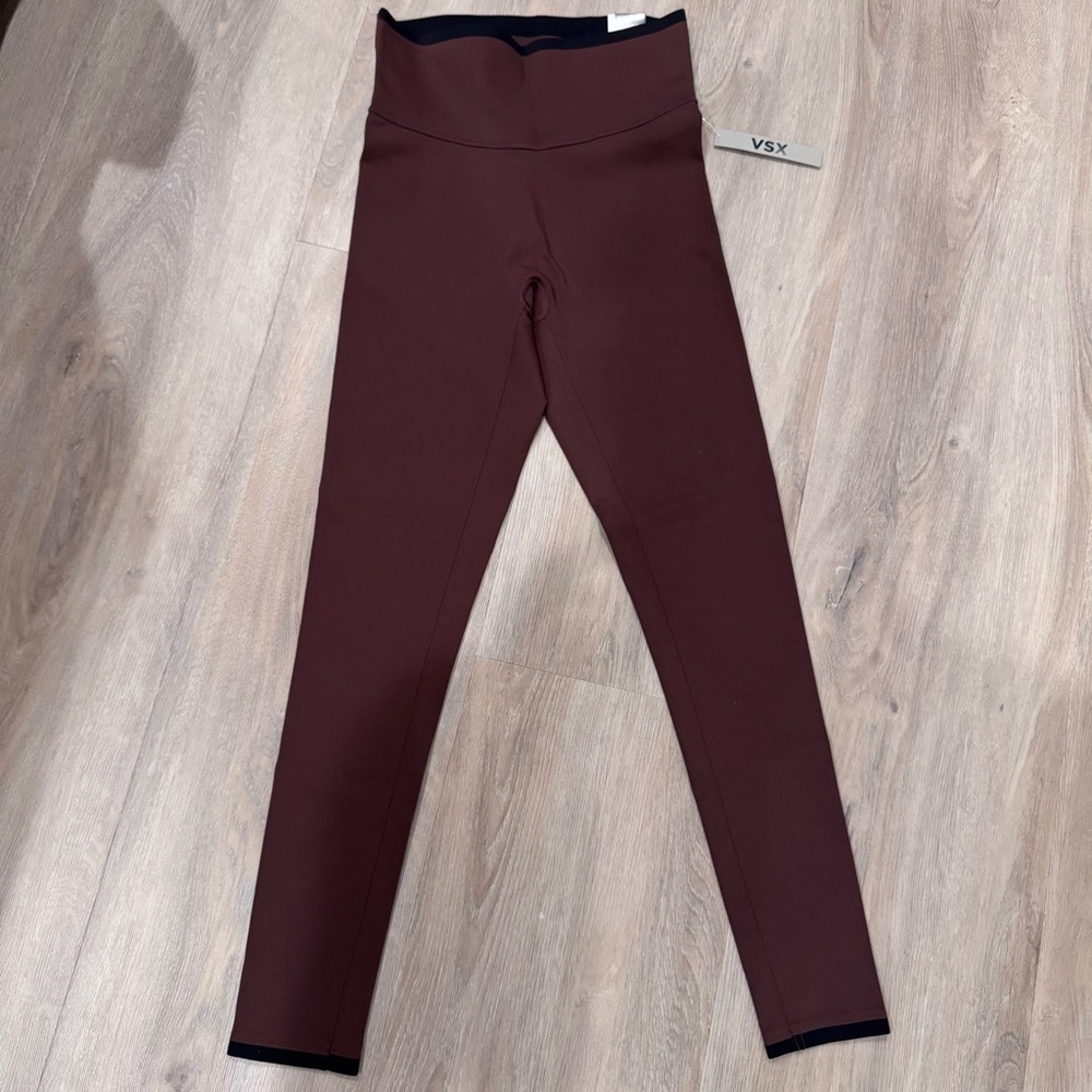 Victoria’s Secret Essential Legging High Rise Size S Brown With Black Trim NWT